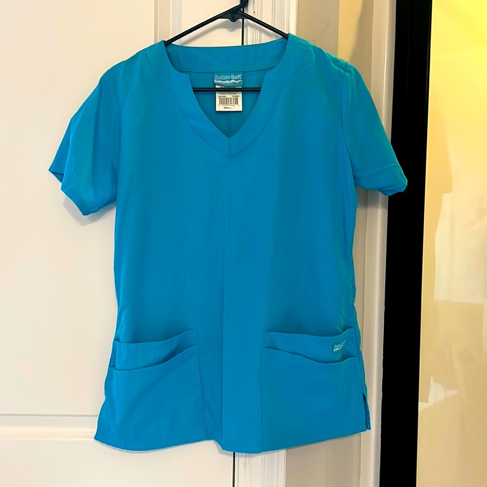 Blue Scrub Top